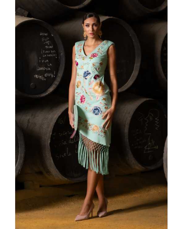 Vestido Aitana Verde Agua - Elegancia y Estilo Único
