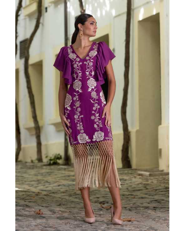 Vestido Soleo Buganvilla