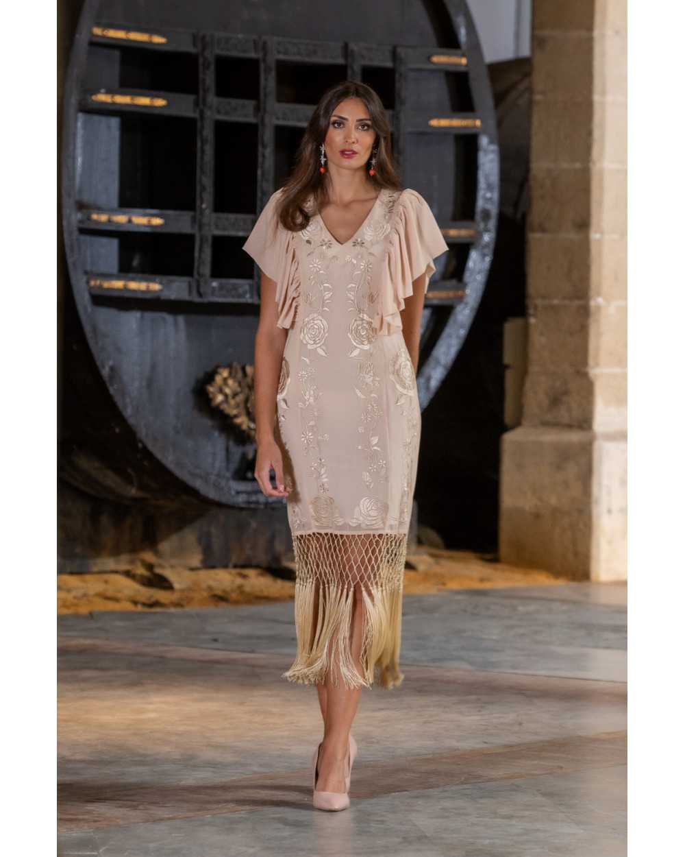 Vestido Soleo Beige