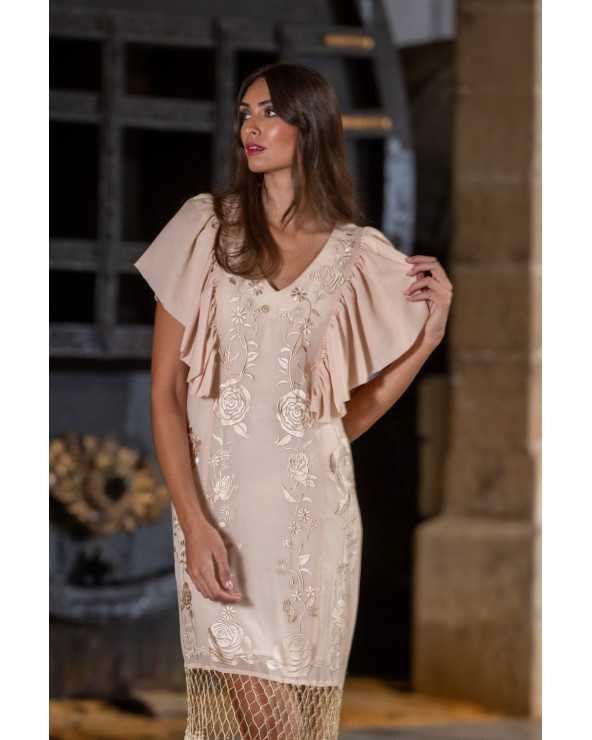 Vestido Soleo Beige