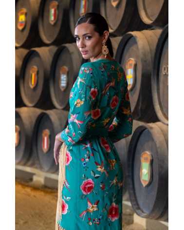Vestido Alba Verde: Elegancia en Cada Puntada