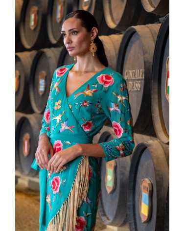 Vestido Alba Verde: Elegancia en Cada Puntada