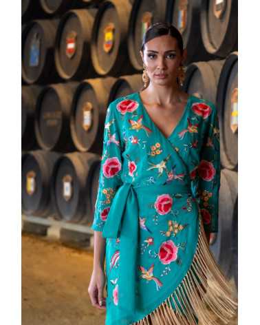 Vestido Alba Verde: Elegancia en Cada Puntada
