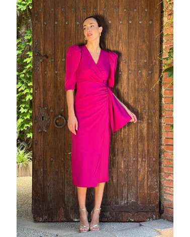 Vestido Selena Fucsia | Invitada de Boda Elegante Primavera-Verano 25