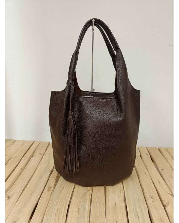 Bolso Iris, bolso con borla burdeos / Bolsos elegantes de Mujer