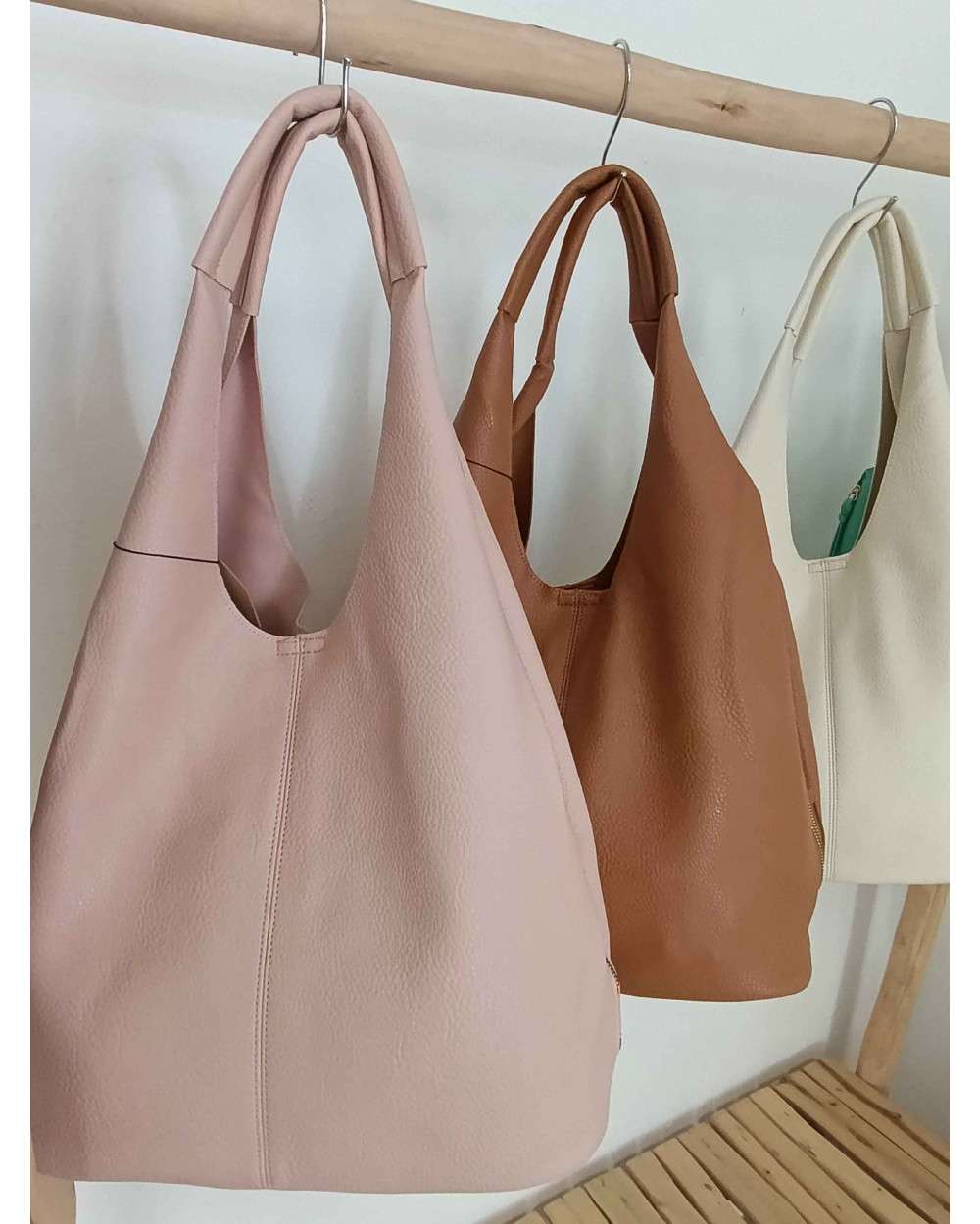 Bolso Jade shopper minimalista efecto piel. Bolso grande Casual
