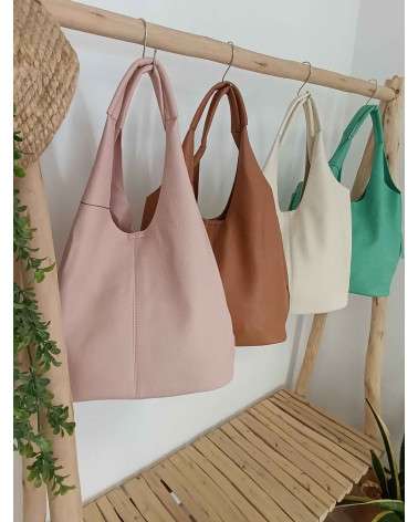 Bolso Jade shopper minimalista efecto piel. Bolso grande Casual