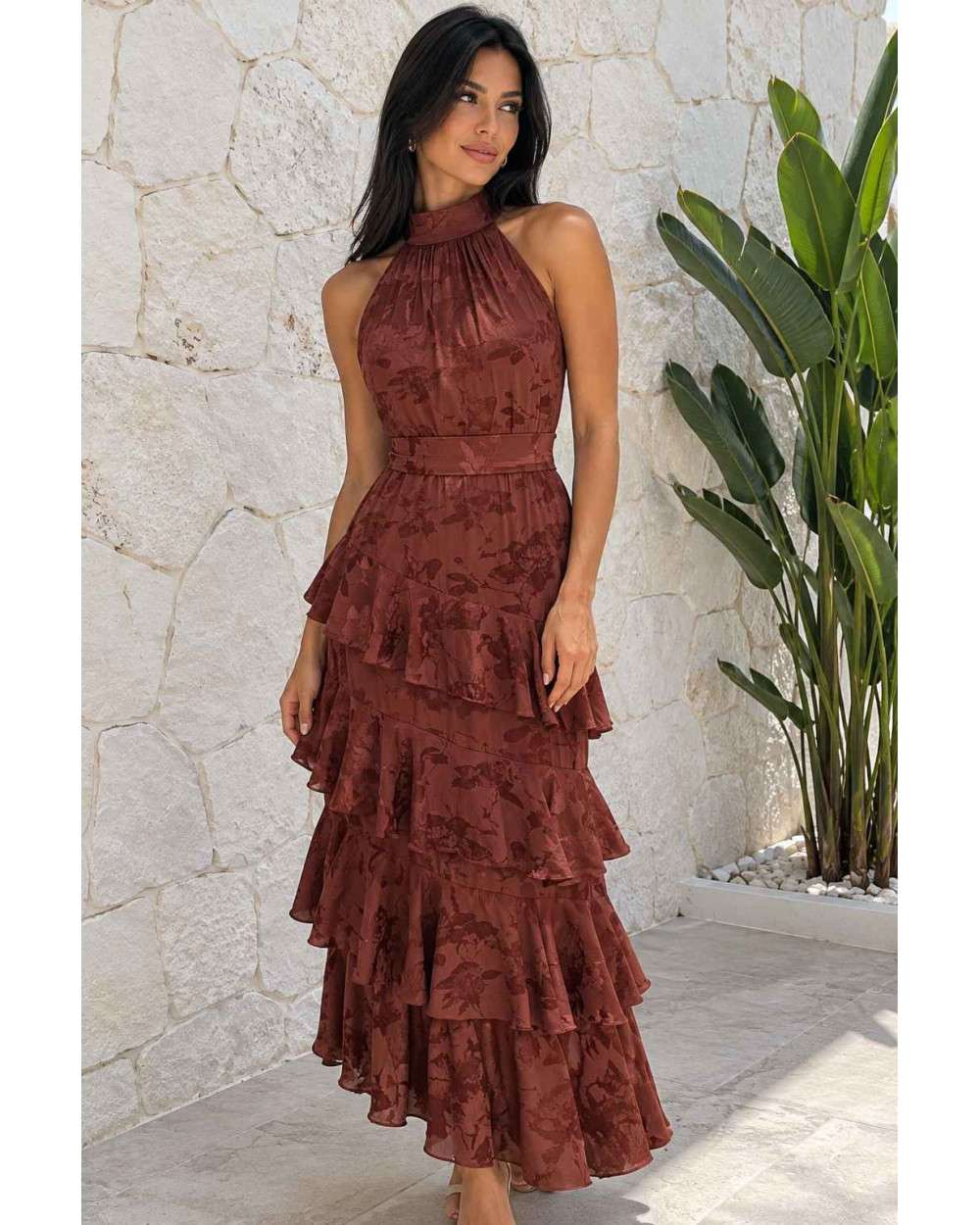 Vestido África Largo con Volantes La Ratita Presumida