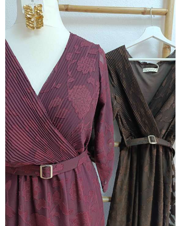 Vestido Artis Midi Floral con Cinturón La Ratita Presumida 35 €