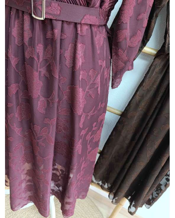 Vestido Artis Midi Floral con Cinturón La Ratita Presumida 35 €