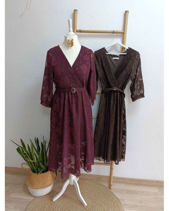 Vestido Artis Midi Floral con Cinturón La Ratita Presumida 35 €