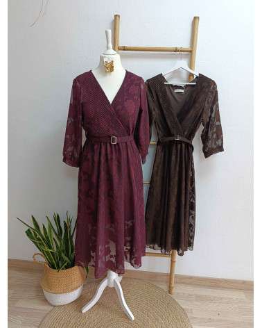 Vestido Artis Midi Floral con Cinturón La Ratita Presumida 35 €
