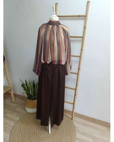 Camisa Jade de Rayas y Mangas abullonadas 21.99 €