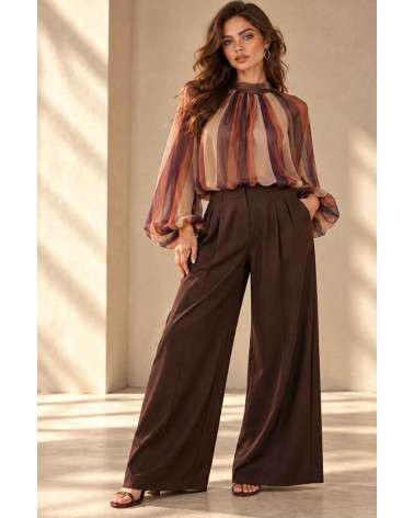 Camisa Jade de Rayas y Mangas abullonadas 21.99 €