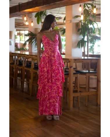 Vestido Antik Flor Fucsia Vestido Antik Flor Fucsia