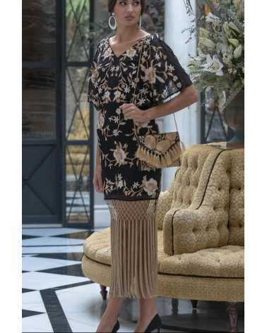 Vestido bordado mantón de manila