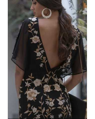 Vestido bordado mantón de manila