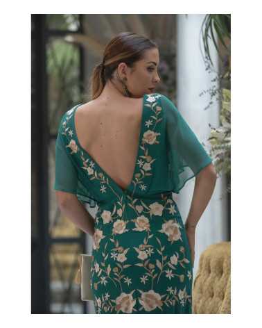 Vestido bordado mantón de manila
