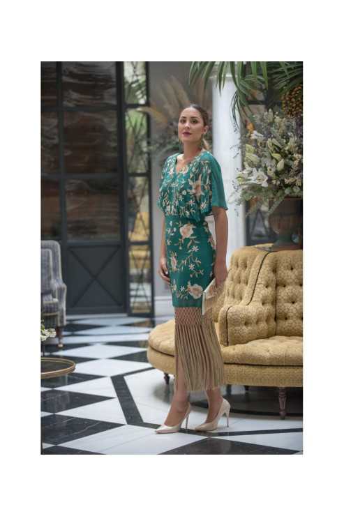 Vestido bordado mantón de manila Vestido bordado mantón de manila