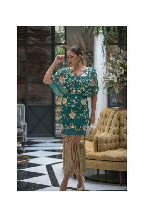 Vestido bordado mantón de manila Vestido bordado mantón de manila
