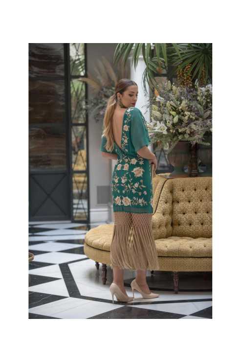 Vestido bordado mantón de manila Vestido bordado mantón de manila