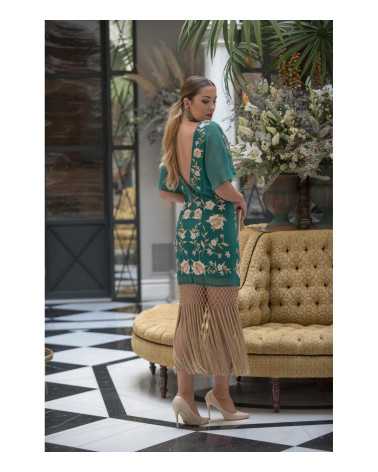 Vestido bordado mantón de manila
